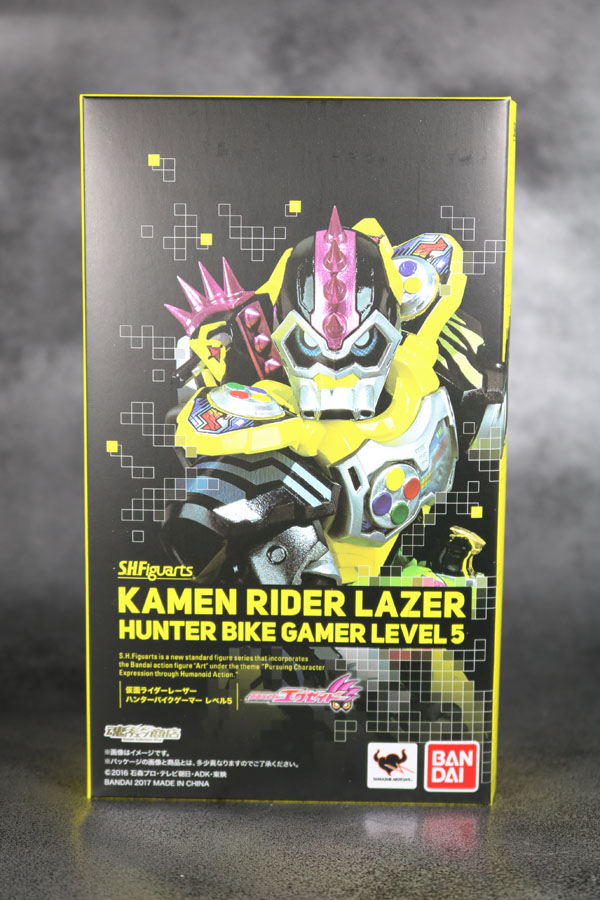 S.H.フィギュアーツ　仮面ライダーレーザー　ハンターバイクゲーマ―　レベル5　 レビュー　箱　パッケージ