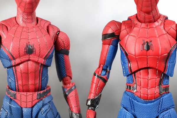 MAFEX　スパイダーマン　ホームカミング　レビュー　S.H.フィギュアーツ スパイダーマンと比較