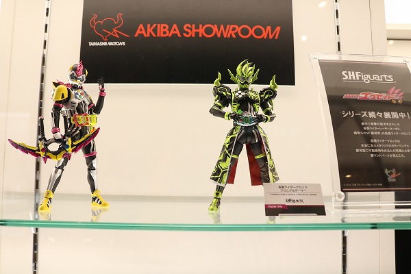 S.H.フィギュアーツ　仮面ライダーエグゼイド　仮面ライダークロノス　仮面ライダーレーザーターボ　AKIBAショールーム　魂ネイション2017　アフター展示　レポート