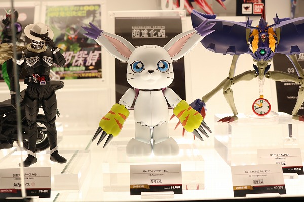 超進化魂　テイルモン　エンジェウーモン　AKIBAショールーム　魂ネイション2017　アフター展示　レポート