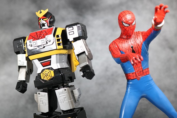 超合金魂　GX-33 レオパルドン＆スパイダーマン＆スパイダーマシンGP-7　レビュー  