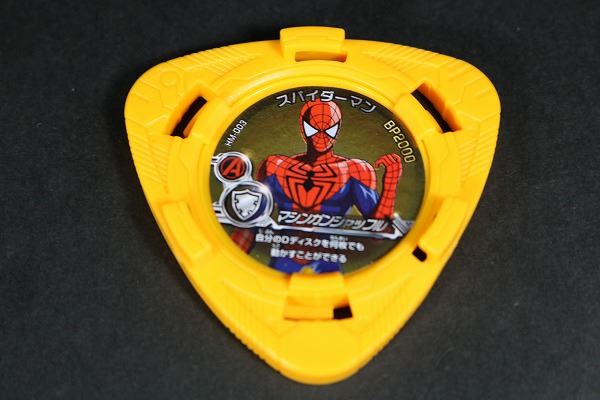 ハイパーモーションズ　スパイダーマン　ディスクウォーズ・アベンジャーズ　レビュー　付属品