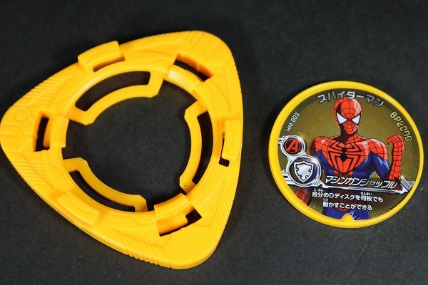 ハイパーモーションズ　スパイダーマン　ディスクウォーズ・アベンジャーズ　レビュー　付属品