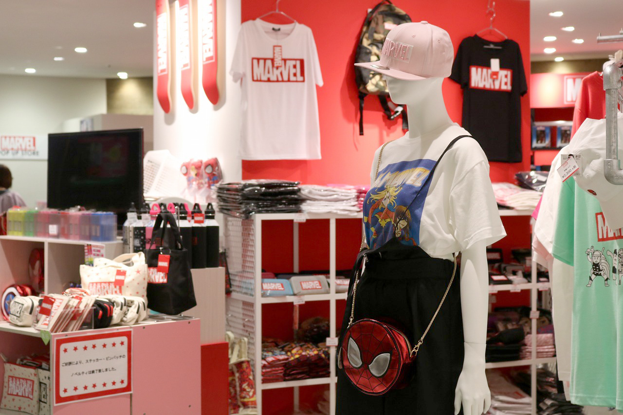 SHIBUYA109 マーベル MARVEL POP UP STORE ラウンジフライ　レポート　渋谷