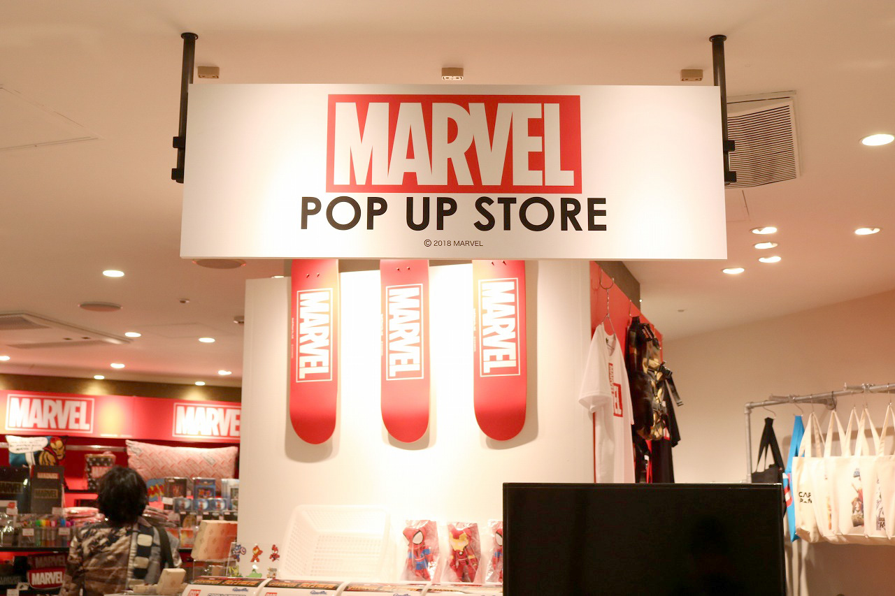 SHIBUYA109 マーベル MARVEL POP UP STORE ラウンジフライ　レポート　渋谷