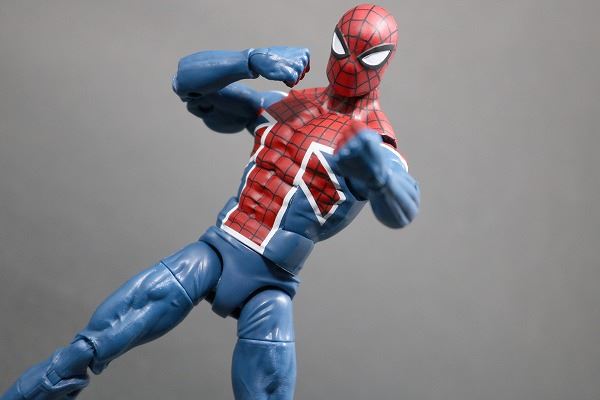 マーベルレジェンド　スパイダーUK　レビュー　アクション