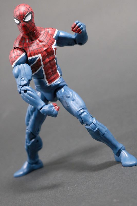 マーベルレジェンド　スパイダーUK　レビュー　アクション