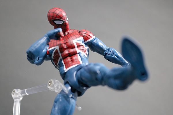 マーベルレジェンド　スパイダーUK　レビュー　アクション