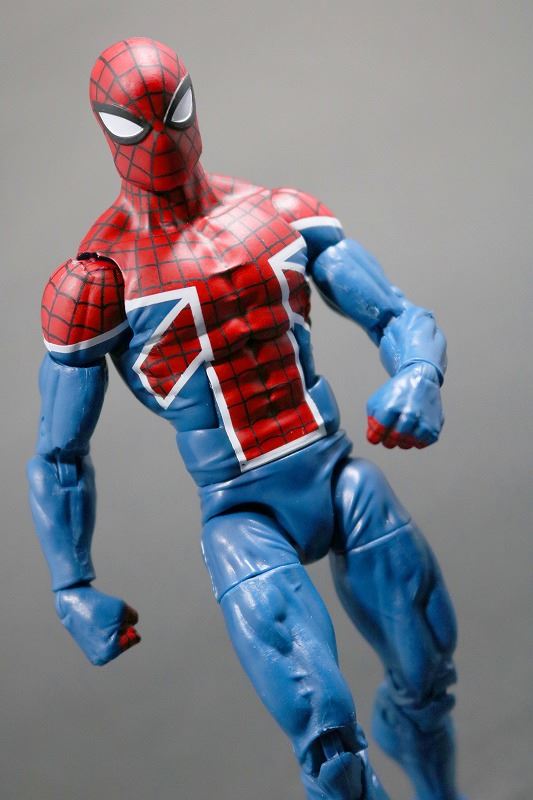 マーベルレジェンド　スパイダーUK　レビュー　アクション