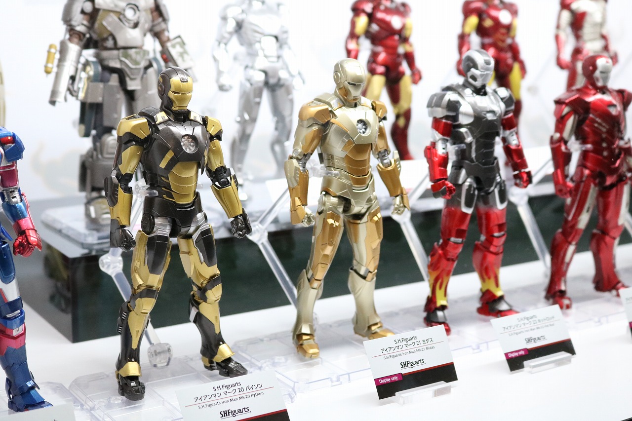 TAMASHII Comic-Con タマシイコミコン　マーベル　S.H.フィギュアーツ　アイアンマン　マーク20　バイソン　マーク21　ミダス　マーク22ホットロッド