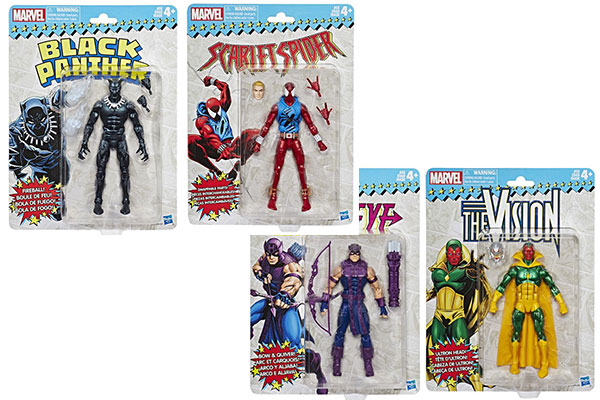 マーベルレジェンド新作！レトロ版『ブラックパンサー』『スカーレットスパイダー』『ホークアイ』『ヴィジョン』発売！