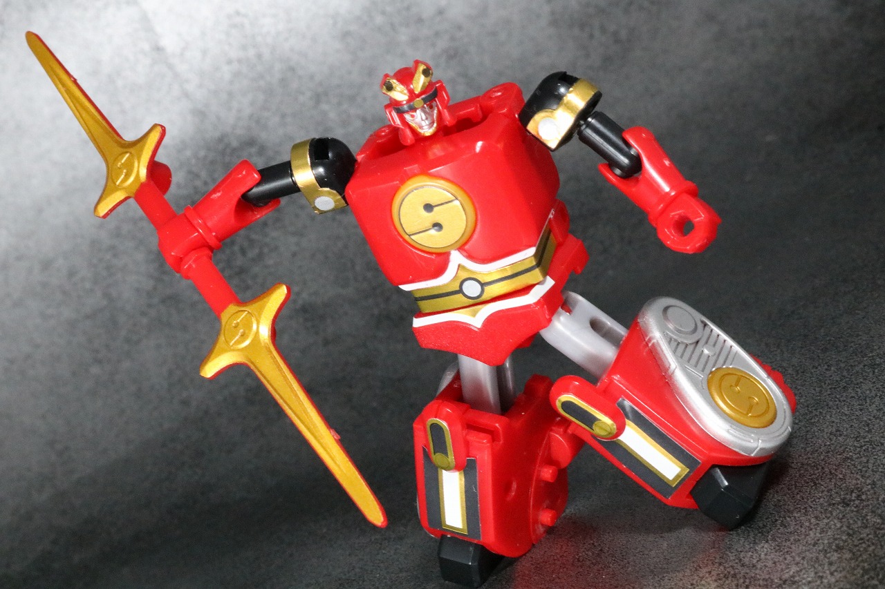 スーパーミニプラ　隠大将軍　レビュー　ゴッドサルダー　アクション