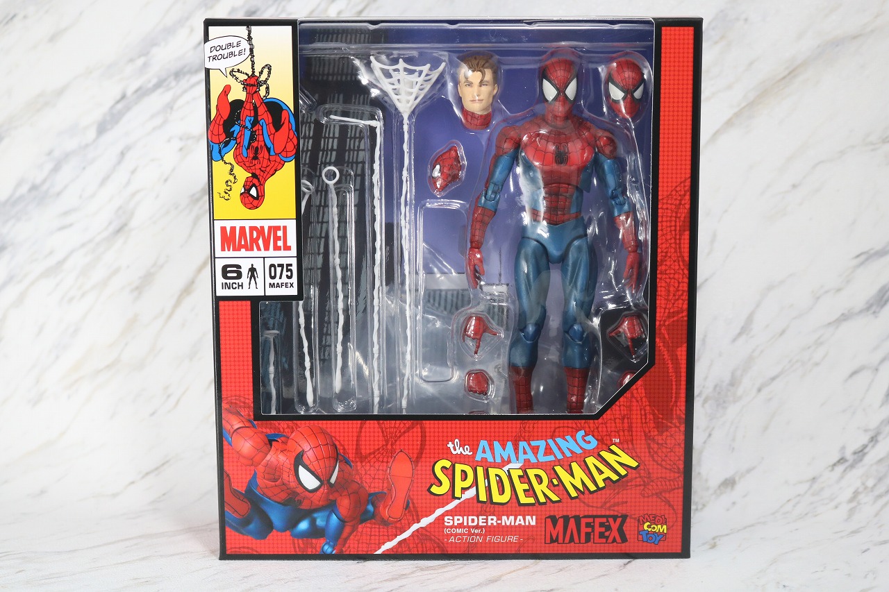 MAFEX　スパイダーマン　COMIC　コミック　Ver　レビュー　パッケージ