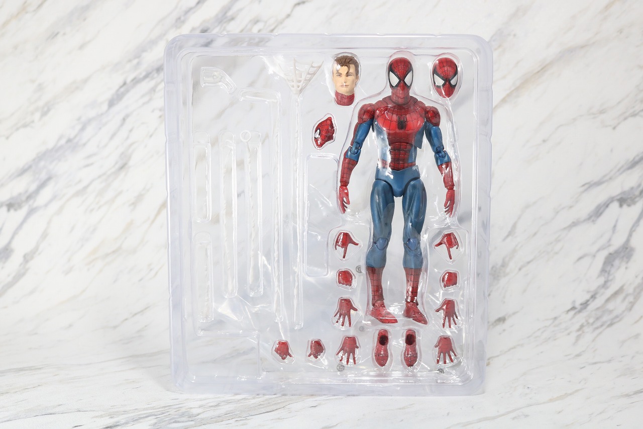 MAFEX　スパイダーマン　COMIC　コミック　Ver　レビュー　パッケージ