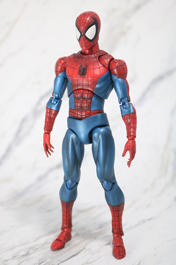 MAFEX　スパイダーマン　COMIC　コミック　Ver　レビュー　全身