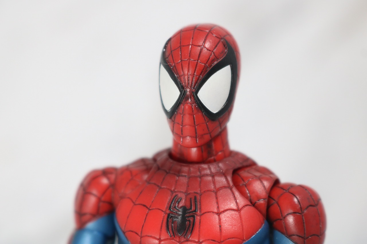 MAFEX　スパイダーマン　COMIC　コミック　Ver　レビュー　全身　頭部　マスク