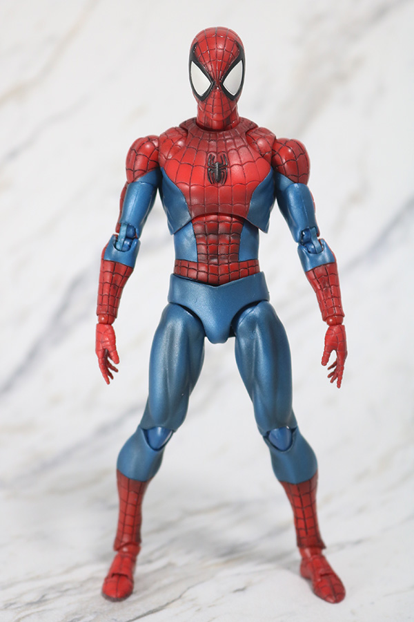 MAFEX　スパイダーマン　COMIC　コミック　Ver　レビュー　全身