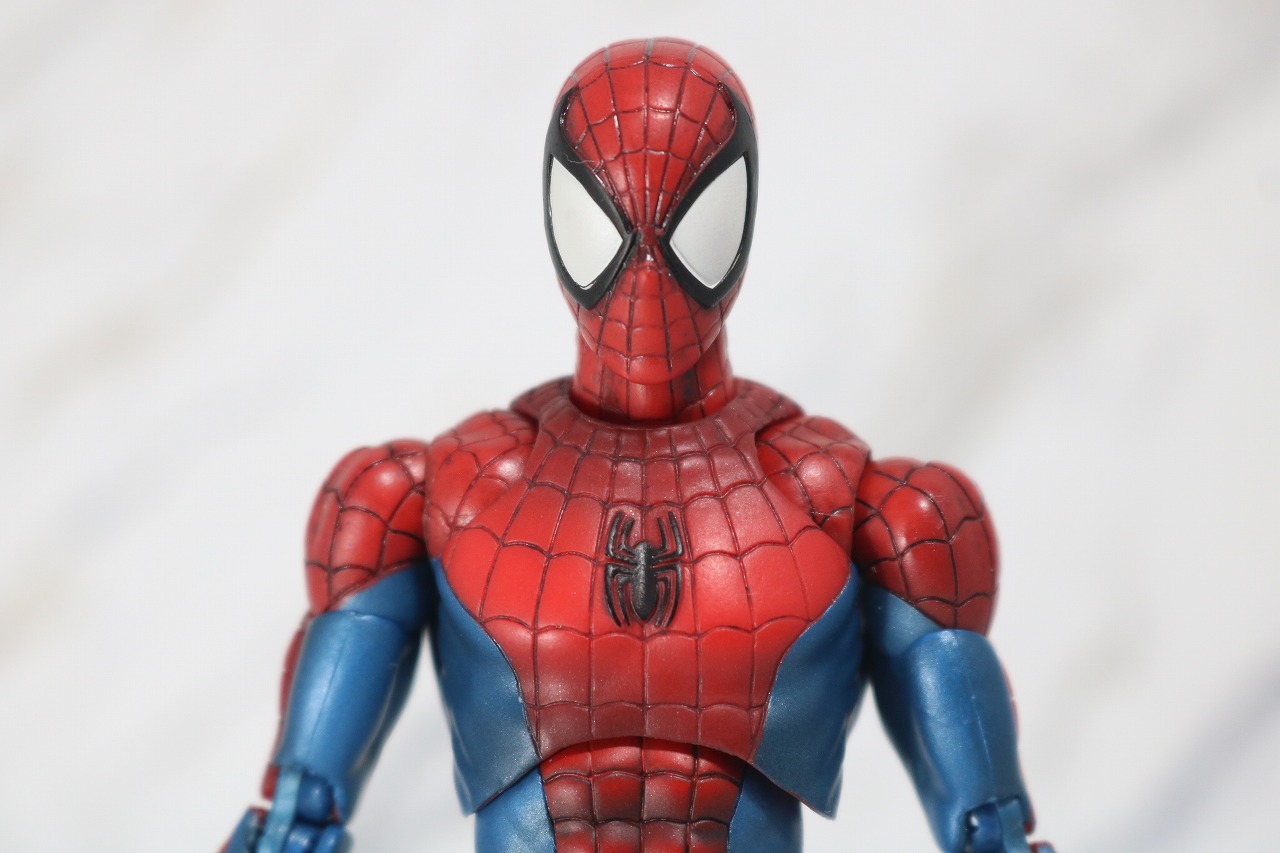 MAFEX　スパイダーマン　COMIC　コミック　Ver　レビュー　全身　頭部　マスク