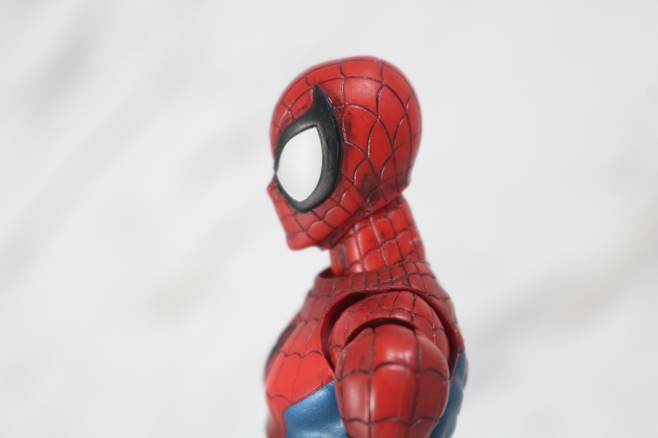 MAFEX　スパイダーマン　COMIC　コミック　Ver　レビュー　全身　頭部　マスク