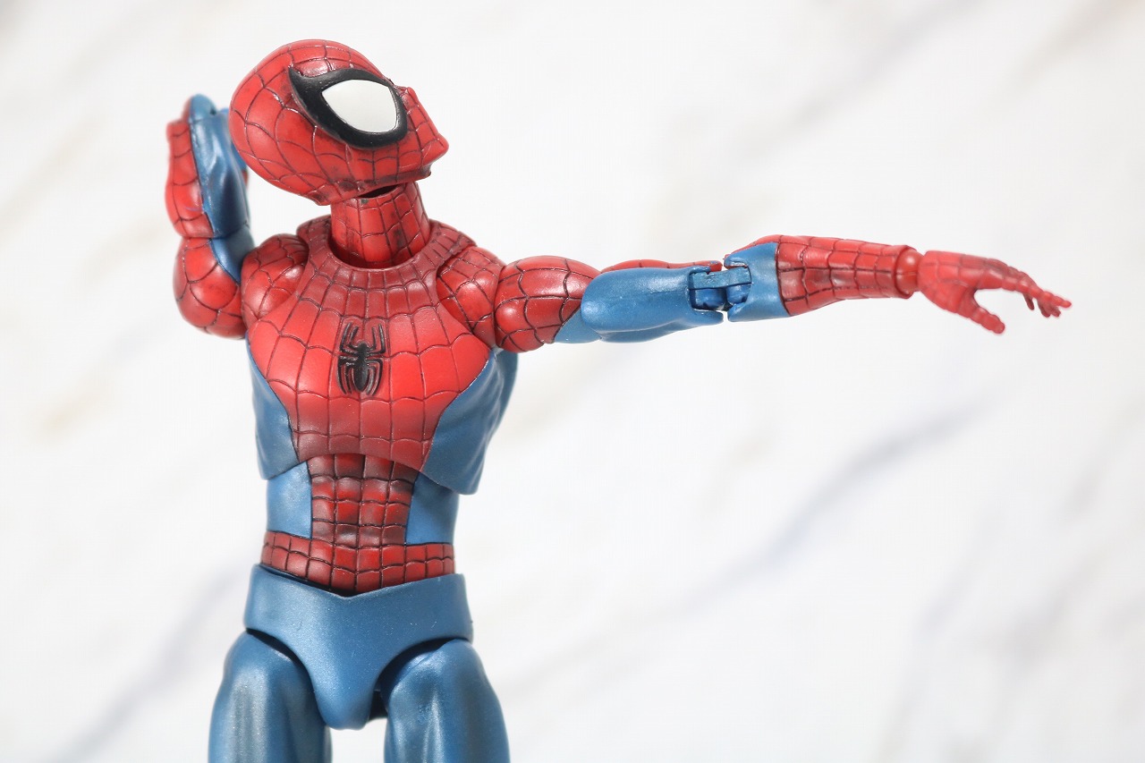 MAFEX　スパイダーマン　COMIC　コミック　Ver　レビュー　可動範囲