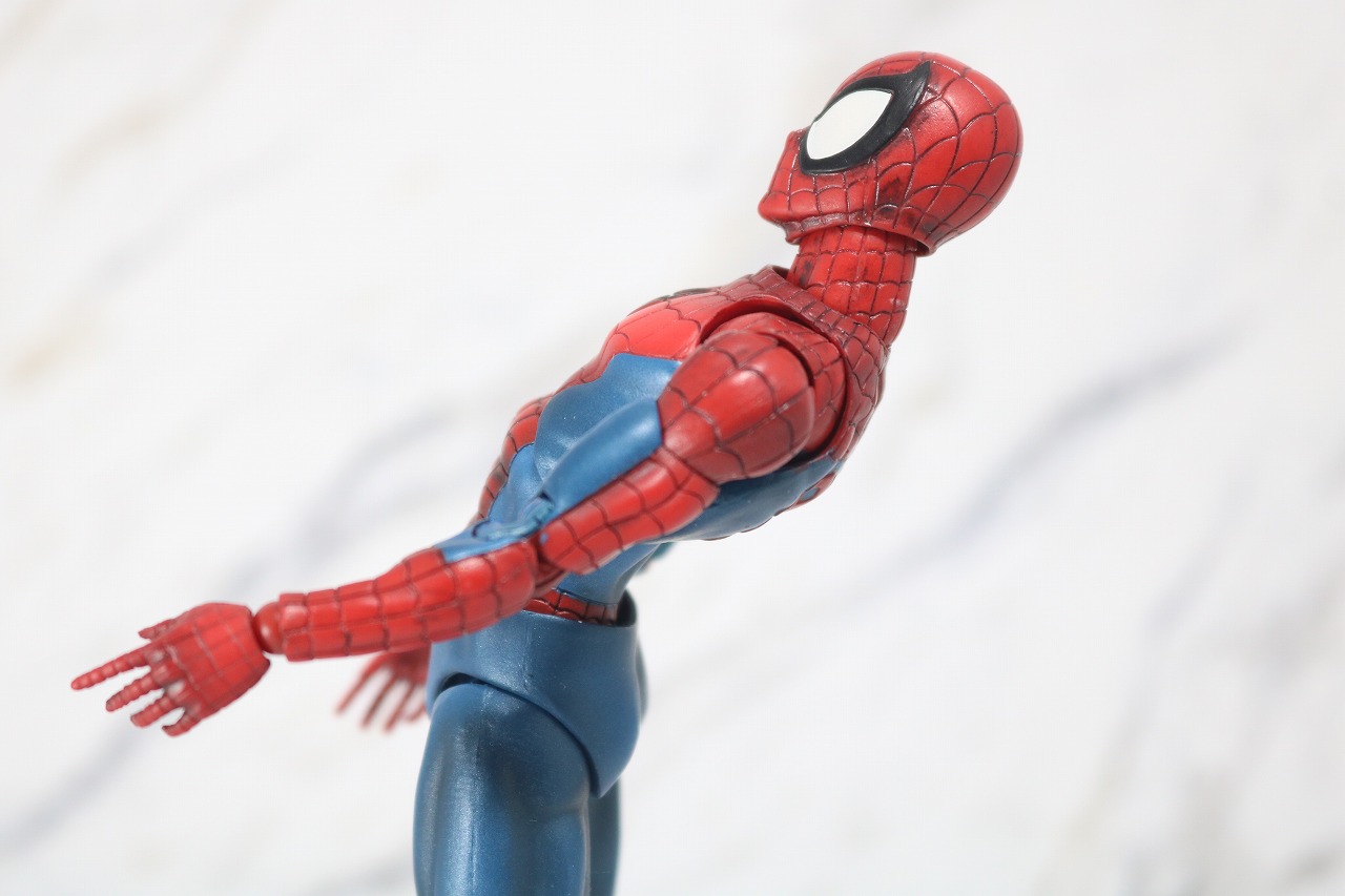 MAFEX　スパイダーマン　COMIC　コミック　Ver　レビュー　可動範囲