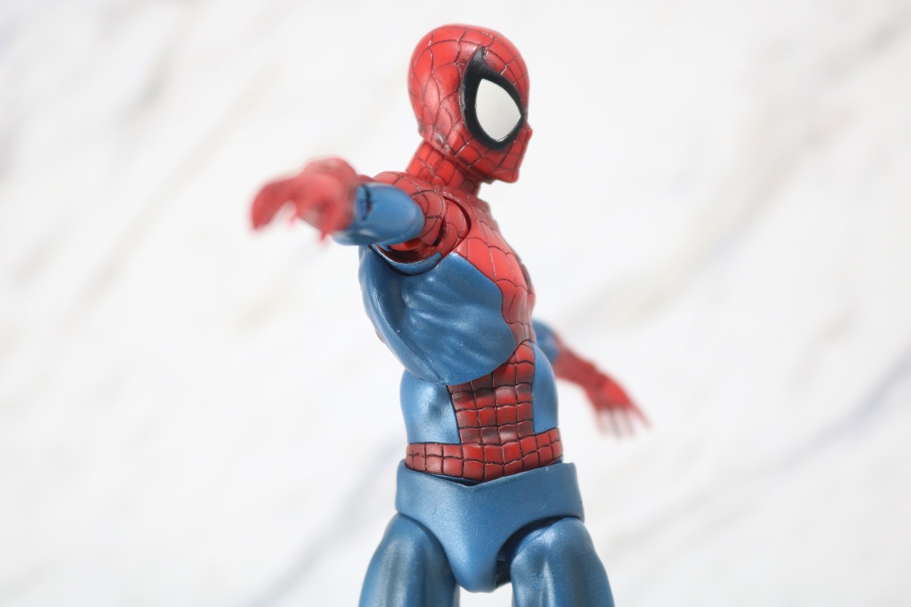 MAFEX　スパイダーマン　COMIC　コミック　Ver　レビュー　可動範囲