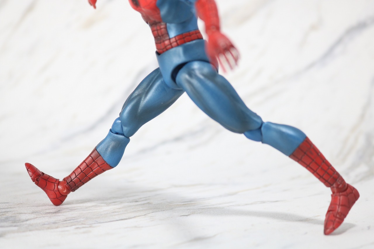 MAFEX　スパイダーマン　COMIC　コミック　Ver　レビュー　可動範囲