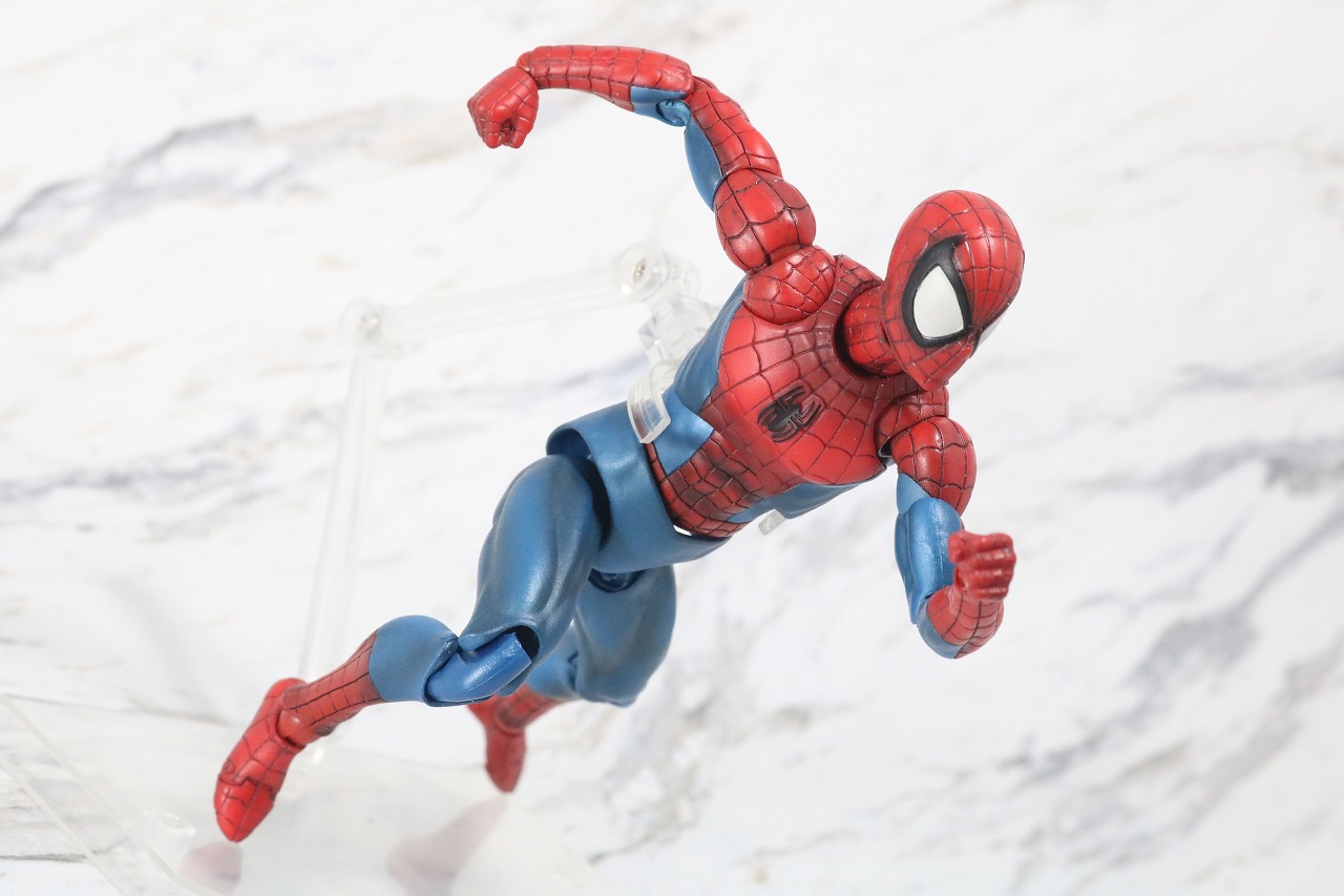 MAFEX　スパイダーマン　COMIC　コミック　Ver　レビュー　アクション