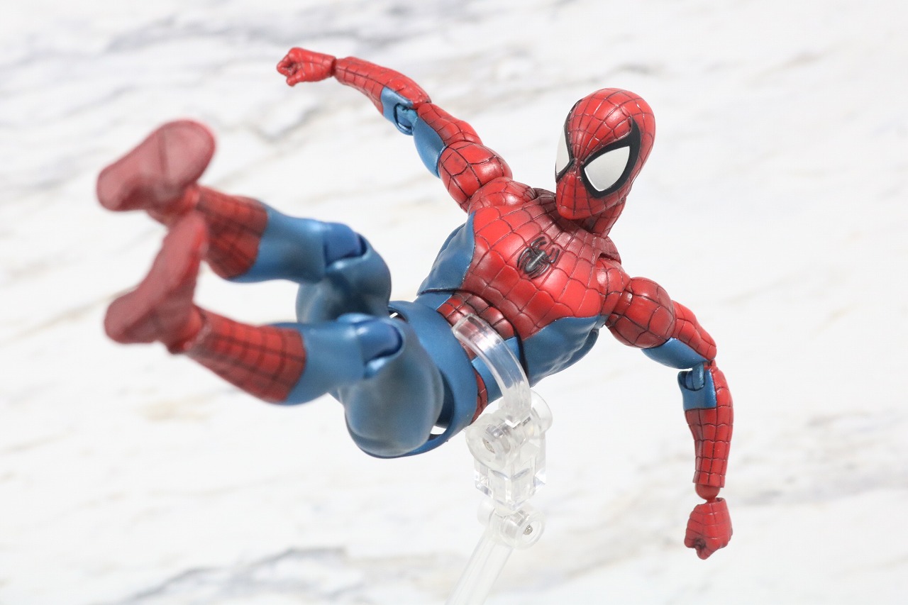 MAFEX　スパイダーマン　COMIC　コミック　Ver　レビュー　アクション