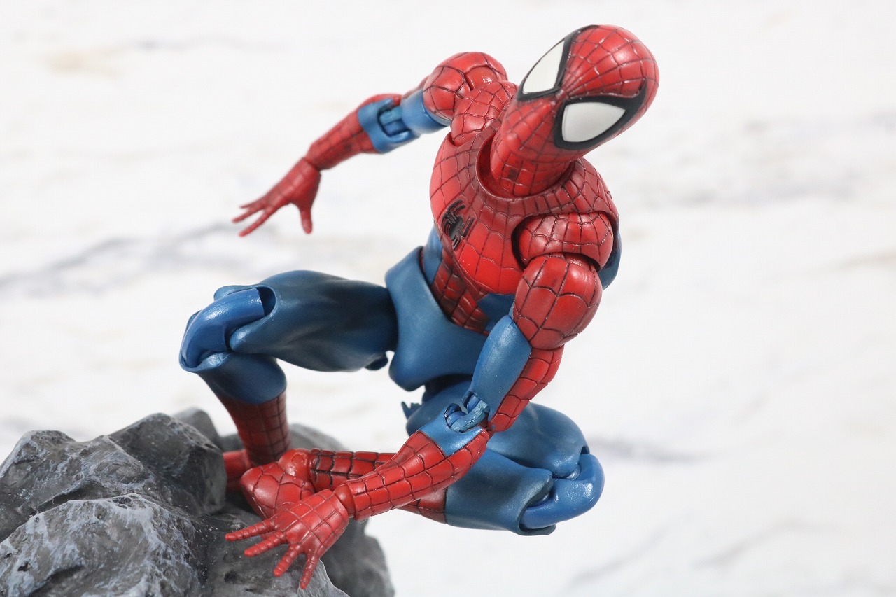 MAFEX　スパイダーマン　COMIC　コミック　Ver　レビュー　アクション