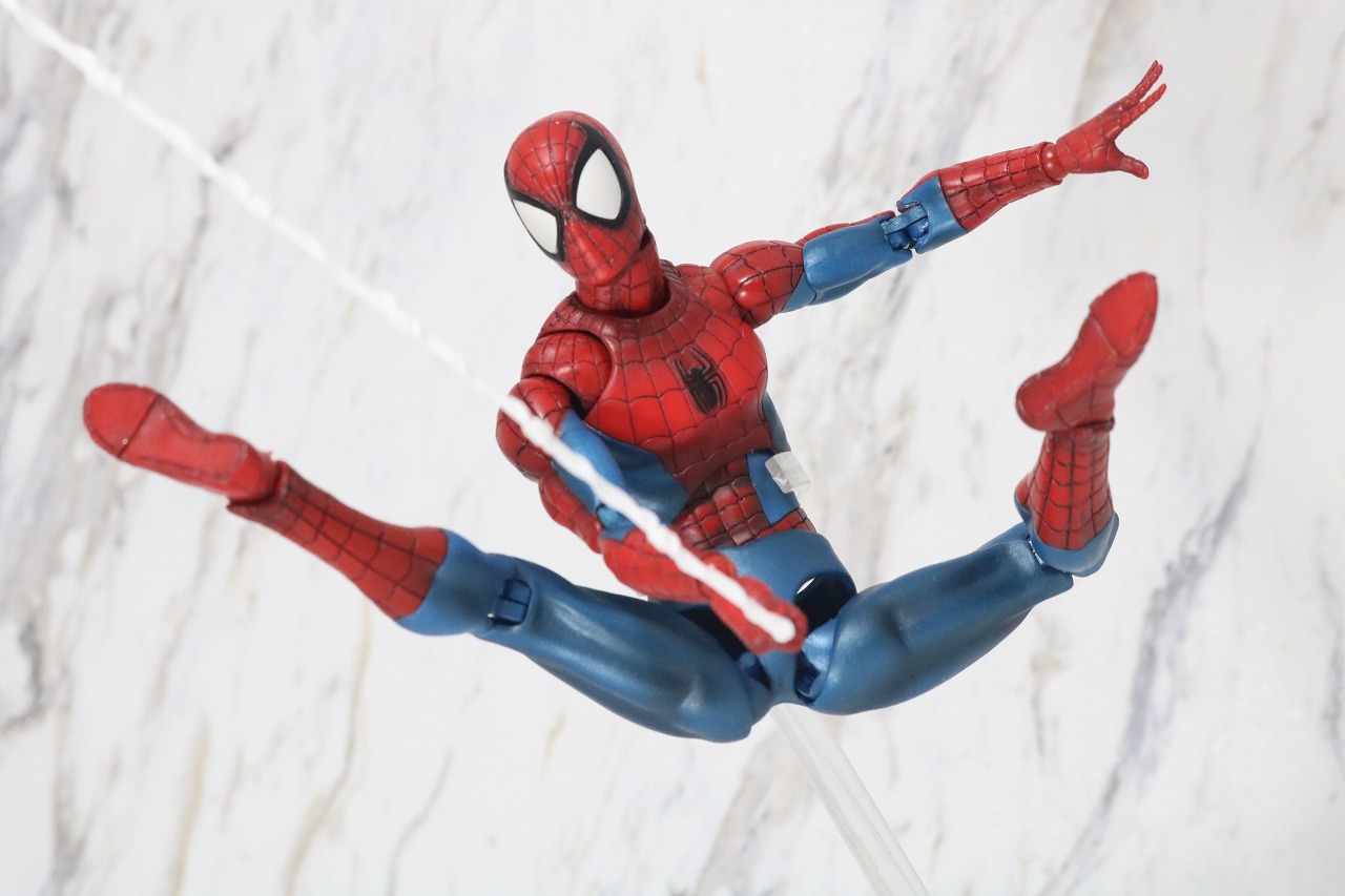 MAFEX　スパイダーマン　COMIC　コミック　Ver　レビュー　アクション