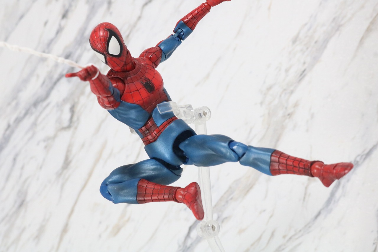 MAFEX　スパイダーマン　COMIC　コミック　Ver　レビュー　アクション