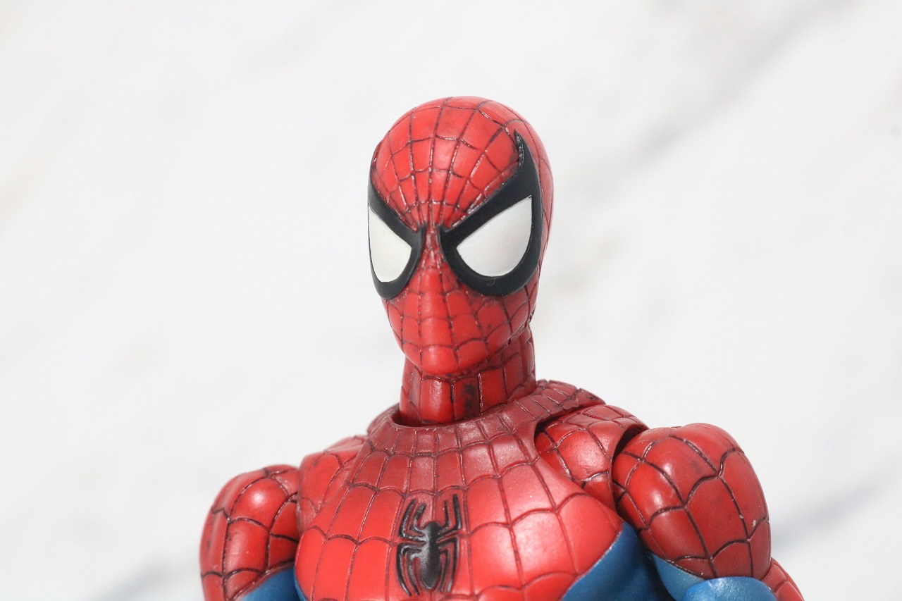 MAFEX　スパイダーマン　COMIC　コミック　Ver　レビュー　付属品　差し替え頭部