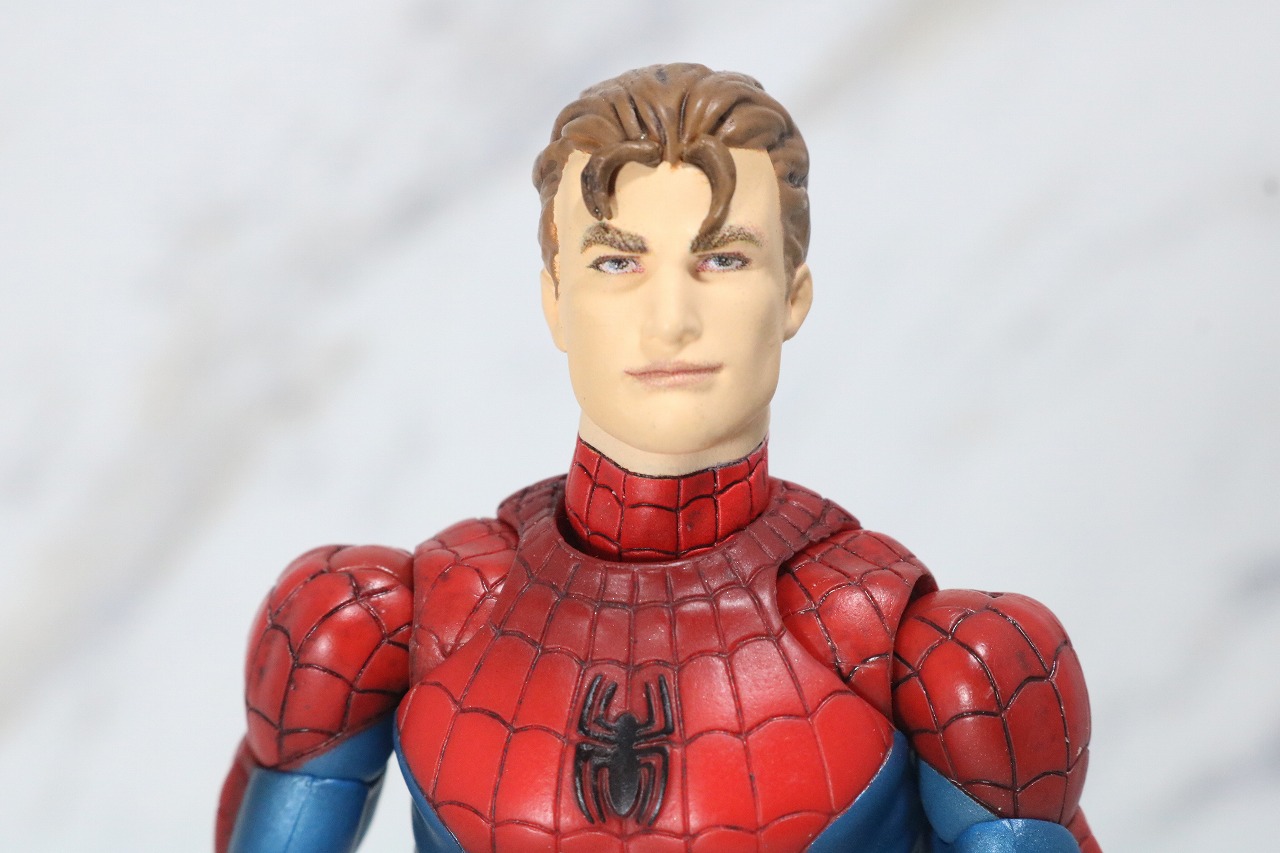 MAFEX　スパイダーマン　COMIC　コミック　Ver　レビュー　付属品　ピーター・パーカー