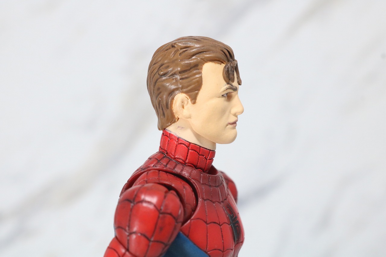 MAFEX　スパイダーマン　COMIC　コミック　Ver　レビュー　付属品　ピーター・パーカー