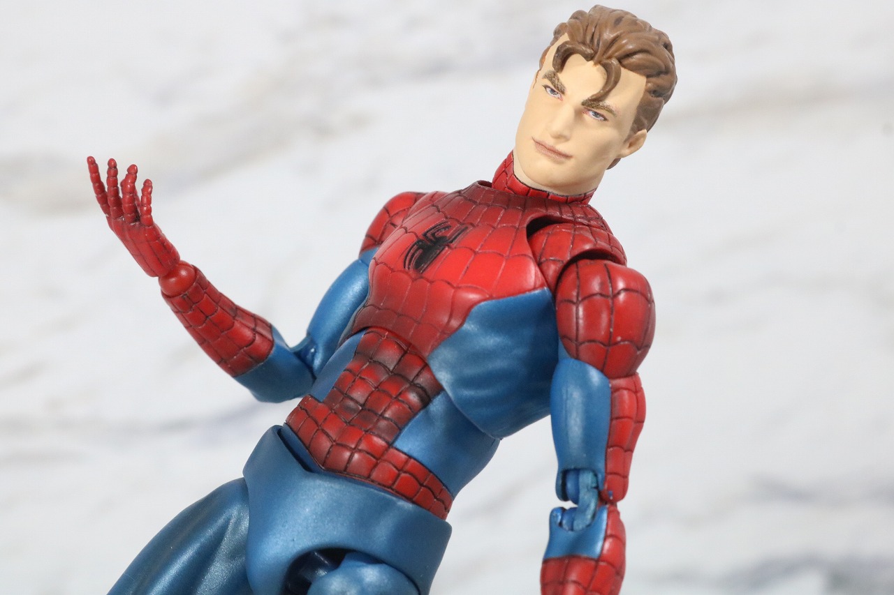 MAFEX　スパイダーマン　COMIC　コミック　Ver　レビュー　アクション