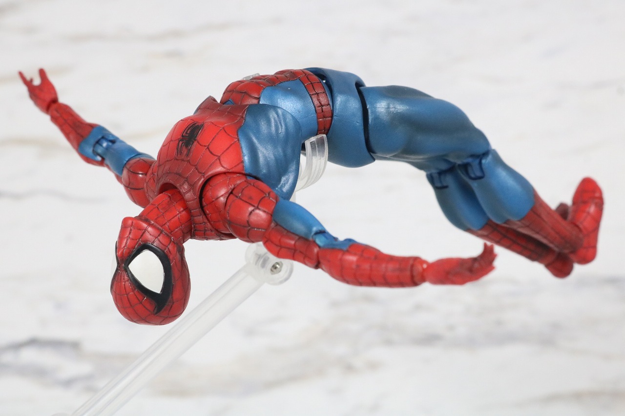 MAFEX　スパイダーマン　COMIC　コミック　Ver　レビュー　アクション