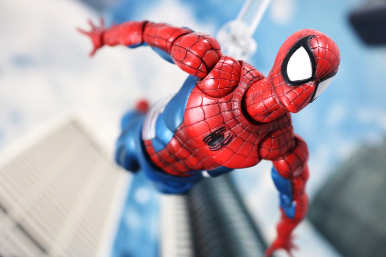 MAFEX　スパイダーマン　COMIC　コミック　Ver　レビュー　アクション