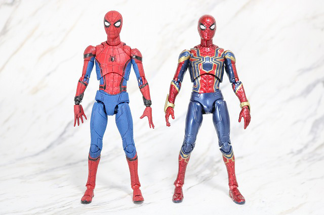 MAFEX　アイアン　スパイダーマン　レビュー　全身　スパイダーマン　ホームカミング　比較