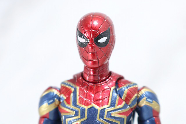 MAFEX　アイアン　スパイダーマン　レビュー　付属品　差し替え頭部