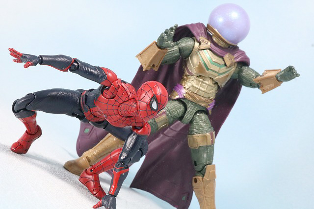 S.H.フィギュアーツ　スパイダーマン アップグレード・スーツ（ファー・フロム・ホーム）　レビュー　アクション　マーベルレジェンド　ミステリオ