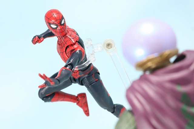 S.H.フィギュアーツ　スパイダーマン アップグレード・スーツ（ファー・フロム・ホーム）　レビュー　アクション　マーベルレジェンド　ミステリオ