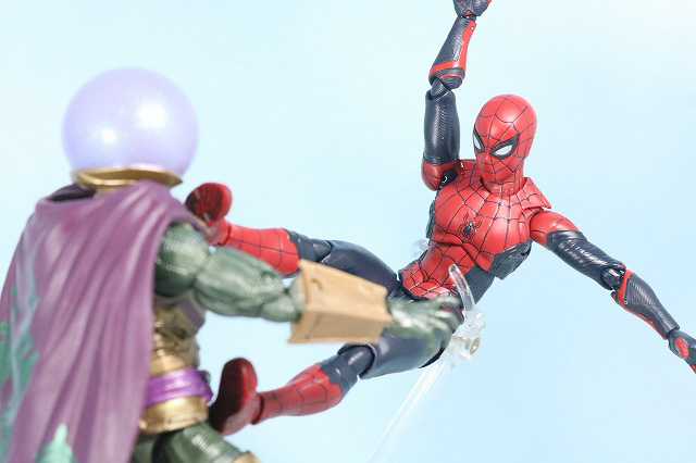 S.H.フィギュアーツ　スパイダーマン アップグレード・スーツ（ファー・フロム・ホーム）　レビュー　アクション　マーベルレジェンド　ミステリオ