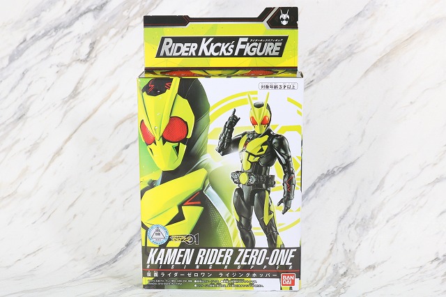 RKF RIDER KICK'S FIGURE　仮面ライダーゼロワン　ライジングホッパー　レビュー　パッケージ