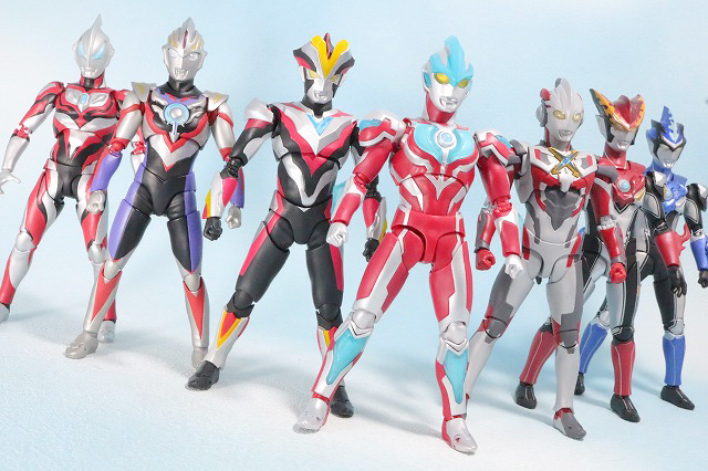 S.H.フィギュアーツ　ウルトラマンギンガ　レビュー　アクション　ニュージェネレーション　ビクトリー　エックス　オーブ　ジード　ロッソ　ブル