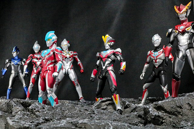 S.H.フィギュアーツ　ウルトラマンギンガ　レビュー　アクション　ニュージェネレーション　ビクトリー　エックス　オーブ　ジード　ロッソ　ブル