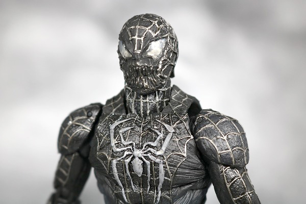 MOVIE REALIZATION　スパイダーマン　ブラックスパイダーマン　レビュー　付属品　差し替え頭部