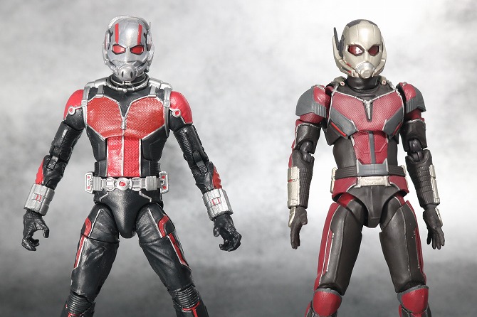 マーベルレジェンド　アントマン　MCU10周年　レビュー　全身　S.H.フィギュアーツ　アントマン　シビルウォー　比較