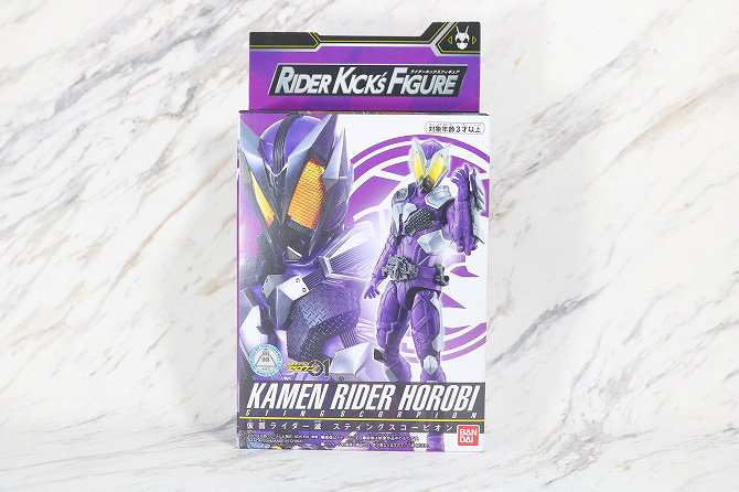 RKF RIDER KICK'S FIGURE　仮面ライダー滅　スティングスコーピオン　レビュー　パッケージ