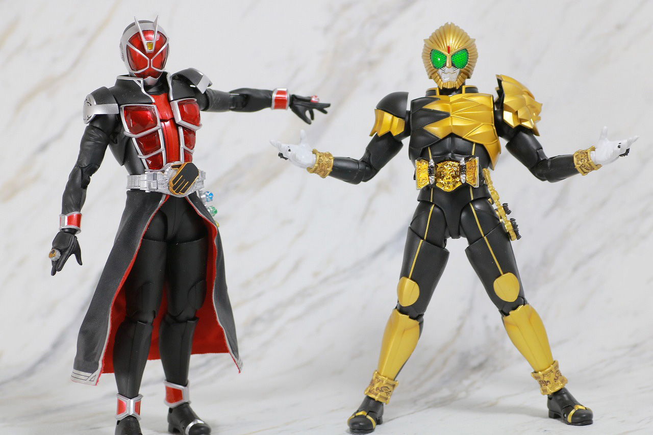 S.H.フィギュアーツ　仮面ライダービースト　真骨彫製法　レビュー　アクション　仮面ライダーウィザード　フレイムスタイル